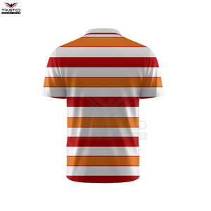 Chemises de golf pour hommes personnalisées de haute qualité, tissu tricoté uni, respirant, polyester/coton, avec logo brodé - Product Image 3