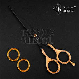 Bán Buôn Chất Lượng Cao Vàng Đen Kéo Cắt Tóc Kéo Thép Không Gỉ Cắt Tóc Kéo Lưỡi Sắc Nét Tip Tạo Kiểu Tóc Cần Yếu - Product Image 3