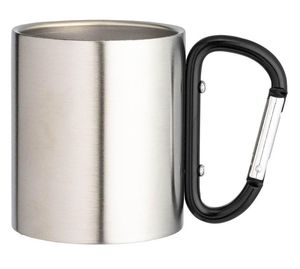<b>Coffee</b> Mug Stainless Steel Travel Mug with Metal Handle Tumbler Cups Double Wall <b>Coffee</b> Cup with Lid Camping Product - Product Image 6