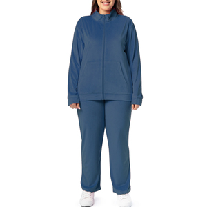 Conjunto Deportivo de Terciopelo para Mujer, Informal y Formal, Transpirable, Conjunto de Chándal de Terciopelo, Conjunto Deportivo de 2 Piezas para Gimnasio - Product Image 5