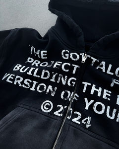 Sudaderas con Capucha Personalizadas Estilo Vintage, Lavadas, Decoloradas por el Sol, con Cierre, Logotipo Bordado, Impresión, para Hombre, Algodón Grueso, Pedrería, Desgastadas - Product Image 4