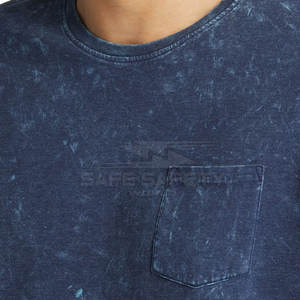 2025 Diseño de Camiseta de algodón 100% con lavado ácido de verano personalizado para hombres Venta en línea con logotipo impreso - Product Image 5