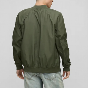 Blouson universitaire d'hiver en toile 100 % laine de haute qualité pour hommes, personnalisé avec impression sérigraphiée sur le devant, léger et long, vente en gros - Product Image 4