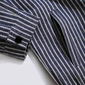 TST 2131 Unisex <b>Vintage</b> Nonwoven Breathable Eco-Friendly Basic Casual Geometric Pattern Bomber <b>Jacket</b> - Product Image 4