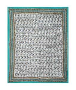 Juego de colcha acolchada con estampado de bloques de madera tradicional de algodón orgánico 100%, manta alta suave de tamaño doble para hoteles - Product Image 3