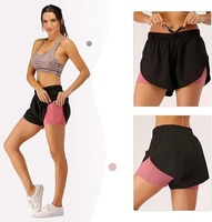 Shorts Deportivos de Verano para Mujer, 100% Algodón, Cintura Elástica Personalizada, Tela Transpirable, para Correr, Fitness, Yoga, Ecológicos