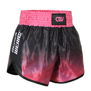 กางเกงมวยไทยพิมพ์ลายแบบซับลิเมชั่น OEM/ODM ของ Deuka พร้อมปักโลโก้ กางเกงคิกบ็อกซิ่ง ผ้าซาตินทนทาน - Product Image 1