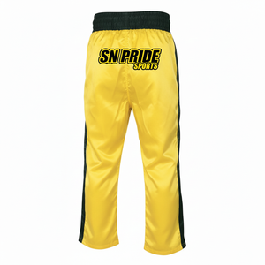 กางเกงคาราเต้คิกบ็อกซิ่งลำลองทรงตรง น้ำหนักปานกลาง ระบายอากาศ แห้งเร็ว ดีไซน์เอวกลาง ลวดลายโลโก้แบบกำหนดเอง กางเกงผู้ชายแบบซัก - Product Image 6