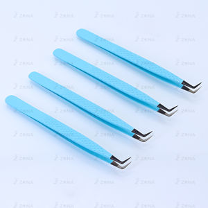 Pinzas de extensión de pestañas de la mejor calidad, pinzas para cejas al por mayor, pinzas para pestañas hechas en fábrica más vendidas - Product Image 2