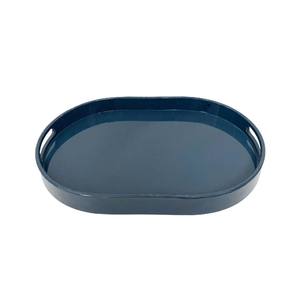 Bandeja de laca brillante ovalada seleccionada superior Bandeja de servicio de laca transparente para Decoración de mesa - Product Image 1