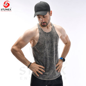 Chaleco de entrenamiento de estilo informal de poliéster 100% para hombre, camiseta sin mangas de secado rápido con logotipo personalizado, estilo informal de moda para hombre - Product Image 4
