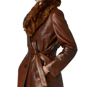 Breathable Arrivals Women's Clothing Wholesale Plus Size Winter <b>Coat</b> Women Long <b>Coat</b> for Women Real Sheep <b>Leather</b> <b>Coat</b> - Product Image 4