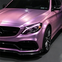 Produits de beauté en gros, film de protection de peinture PPF rose pailleté métallique super brillant avec effet cristal, sans bulles