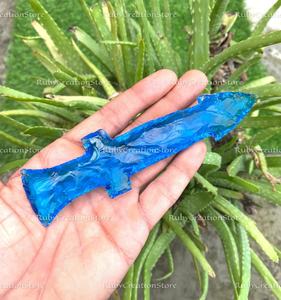 Nuevo Juego de Cuchillos de Cristal Azul - Decoración de Espada de Cristal de Fantasía, Exhibición de Cuchillo de Piedra Tallada a Mano, Regalo Único de Decoración para el Hogar - Product Image 6