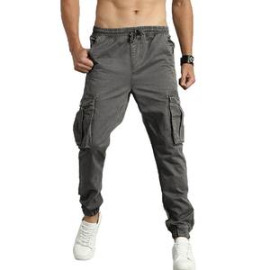 Pantalones de chándal de algodón de cintura alta para hombre con estampado gráfico personalizado Joggers holgados con bolsillos Cargo Streetwear estilo Hip Hop - Product Image 1