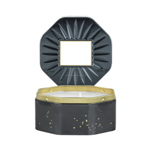 Premium Quality Octagon Shape Wax Filled Jar Candle - Product Image 3