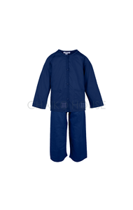 Pyjama en coton de soie bleu de haute qualité pour filles vêtements de nuit à manches longues pour l'été vêtements de maison en gros pour bébés - Product Image 2