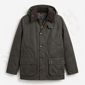 Chaqueta de Caza Impermeable para Hombre, Chaqueta Encerada de Algodón, Abrigo de Trabajo Transpirable de Lona, Ropa de Trabajo Resistente para Exteriores - Product Image 1