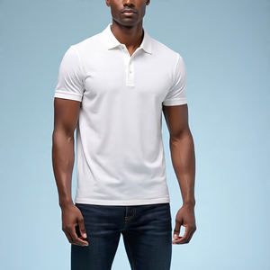 Vêtements de sport polos de golf décontractés pour hommes col rabattu à manches courtes polos à séchage rapide pour hommes - Product Image 5