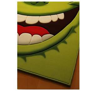 <b>Modern</b> Christmas Grinch High Pile Waterproof Handmade NewZealand Wool Area <b>Rug</b> 4x6 & 9x12ft for Home Office <b>Living</b> & Kids <b>Rooms</b> - Product Image 3