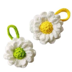 Flores Tejidas a Mano de Lana y Algodón para Manualidades, Accesorios de Joyería Creativos, Estilo Artificial, Venta al Por Mayor - Product Image 5