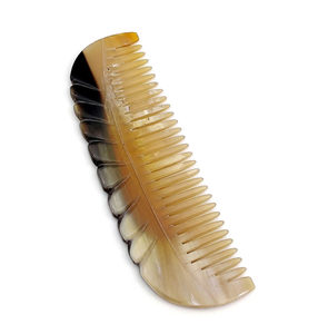 Buffalo Horn Comb Classic Design Massage Cow Horn Comb <b>for</b> <b>Hair</b> Styling Tool Customized Size Horn Comb - Product Image 6