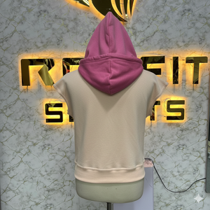 All Color Plus Size New Style Most Demanded Zipper <b>Hoodie</b> <b>Pink</b> Half Sleeve Factory Made Cheap Price Hoodies <b>Men</b> <b>Men's</b> Hoodies - Product Image 4