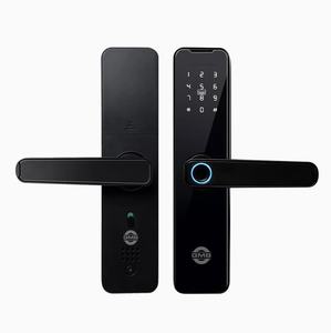 Serrure de porte intelligente numérique haute sécurité avec empreintes digitales/carte RFID/WiFi/Tuya/application TT (620) - Product Image 1