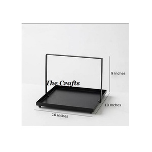 Bandeja para servir alimentos de forma ovalada con bandeja para servir postres de hierro de diferentes colores para uso en bodas y restaurantes - Product Image 4