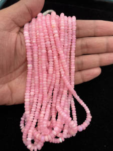 Perles éthiopiennes en opale verte naturelle polie lisse de 16 pouces 4.50-6 MM 51 CT pour la fabrication de bijoux de mode et de cadeaux - Product Image 5