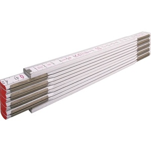 Regla Plegable Blanca de Madera de Haya STABILA 1607, 2 m de Longitud, Escala de 1.70 cm/mm para Medir, Cinta Métrica Resistente - Product Image 1