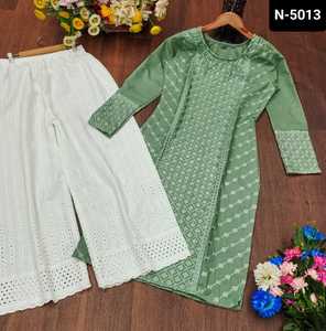 เสื้อสไตล์อินเดียดั้งเดิมผ้าคอตตอนคุณภาพเยี่ยมพร้อมใส่ใส่ใส่ออกกำลังกายมีลายบุที่มีขนาดพิเศษ - Product Image 5