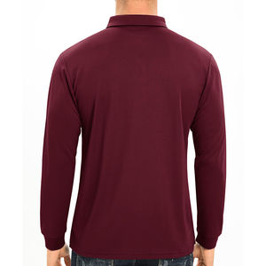 Camiseta Polo de Manga Larga para Hombre, Logotipo Personalizado OEM, Camiseta Polo Elegante, Transpirable y de Alta Calidad para Hombre - Product Image 2