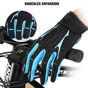 Gants de vélo professionnels à doigts complets écran tactile rembourré en gel gants de cyclisme à doigts complets personnalisés - Product Image 3