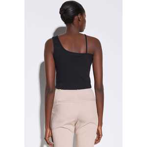 Top Corto de Manga Larga con Canalé - Product Image 5