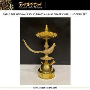 Mini Cachimba de juego de mesa de latón macizo egipcio de calidad superior con formas de animales pesados Acabado en laca Caja de regalo de lujo - Product Image 4