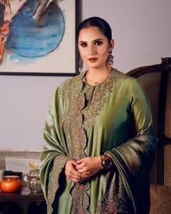 Kurta/Kurti de Diseñador para Mujer, Traje Tradicional de Moda Bollywood de Seda y Algodón para Adultos, Ropa India Pakistaní para Bodas y Fiestas - Product Image 5