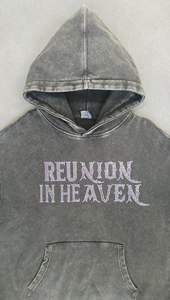 เสื้อฮู้ดดี้โอเวอร์ไซส์พิมพ์โลโก้ตามสั่ง ผู้ผลิต OEM เสื้อฮู้ดดี้ผู้ชายแบบสวมหัว รุ่นใหม่ล่าสุด - Product Image 3