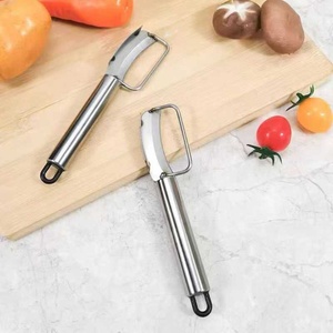 Pelador de Frutas y Verduras de Acero Inoxidable, Cuchillas Dobles Afiladas, Duradero, Resistente al Óxido, Mango de Agarre Cómodo, Rápido y sin Esfuerzo - Product Image 2