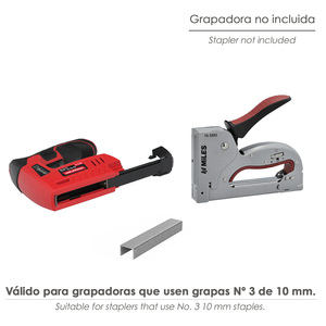 Grapas No. 3 Altezza 10 mm. (1.000 unità) - Product Image 3