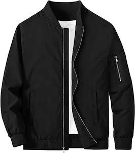 Chaqueta Bomber Impermeable de Invierno para Hombre, con Cierre de Cremallera, Tejida, 100% Seda, Logotipo Personalizado - Product Image 6
