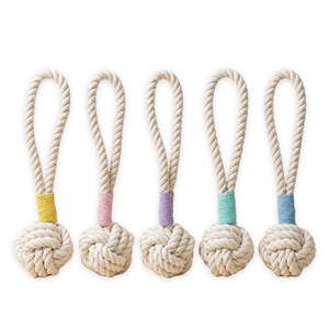 Jouet en corde naturelle blanche artisanale au style simple - Product Image 1
