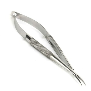 กรรไกรตัดโลหะสำหรับเด็กทารกที่ผ่านการรับรอง CE | กรรไกรผ่าตัดสเตนเลสที่ละเอียดอ่อนโค้ง115มม. (4 1/2 ") เรียบ - Product Image 1