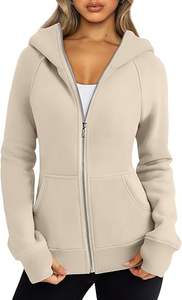 Sudadera con Capucha de Punto para Mujer, Talla Grande, Forro Polar con Algodón Grueso, Cordón Ajustable y Logotipo Frontal - Product Image 6