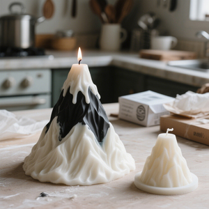 Postre en forma de volcán con <span class=keywords><strong>molde</strong></span> de vela que brota DIY 3D vela <span class=keywords><strong>molde</strong></span> de fundición de silicona vela hecha a mano jabón hacer <span class=keywords><strong>molde</strong></span> de cera - Product Image 3