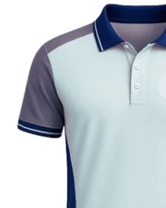 Camiseta Polo Personalizada para Hombre, Color Azul Claro, Azul Marino, Gris, Bloques de Color, Manga Corta, Informal, para Golf, Transpirable, de Secado Rápido, Personalizada OEM - Product Image 3