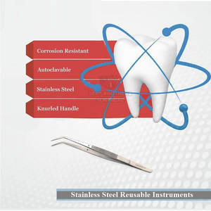 Pinces dentaires pour coton au meilleur prix Pinces dentaires pour coton en acier inoxydable Pinces dentaires pour coton de qualité supérieure - Product Image 5