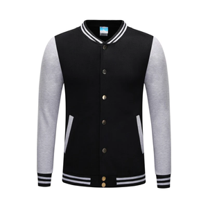Oem Haute Qualité Écusson Broderie Hommes Collège Personnalisé Baseball Bomber Letterman Crop Cuir Manches Grande Taille Varsity Veste - Product Image 5