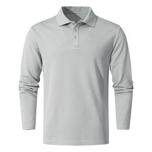 New Trendy <b>Men's</b> <b>Long</b> <b>Sleeves</b> OEM Wholesale Popular Style High Quality <b>for</b> <b>Men</b> Spandex Polyester Fashion <b>Polo</b> <b>Men's</b> T <b>Shirts</b> - Product Image 1