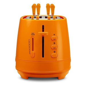 เครื่องปิ้งขนมปังเดอลองกี้ 550W สีส้ม 2 ช่อง พร้อมคีมสำหรับใช้ในครัว - Product Image 2